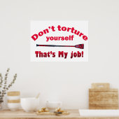 Poster Ne te torture pas toi-même (Cuisine)