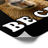 Poster Ne t'inquiète pas, sois capy capybara drôle (Coin)