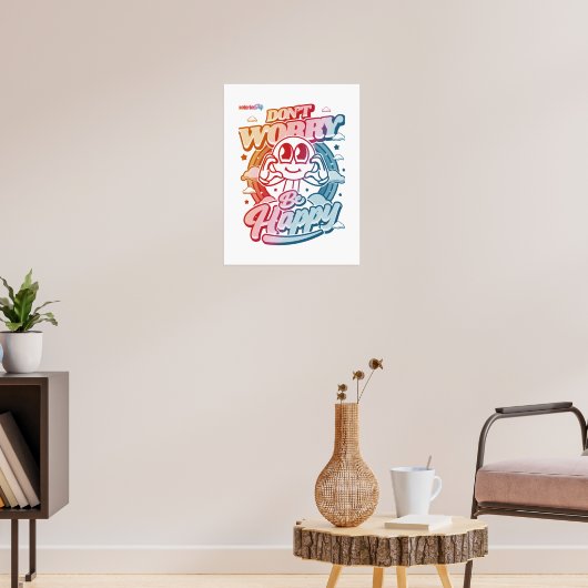 Poster Ne t'inquiète pas, sois heureux (Salon 3)