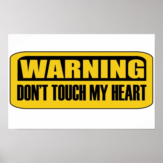 Poster ne touche pas mon coeur (Devant)