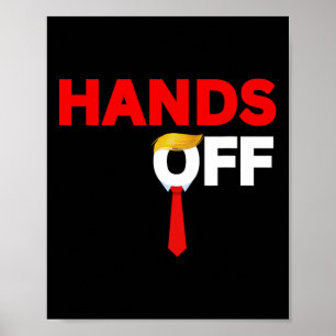 Poster Ne touchez pas à la protestation politique Anti-tr