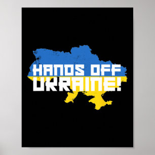Poster Ne touchez pas à l'Ukraine, Putine, manifestez con