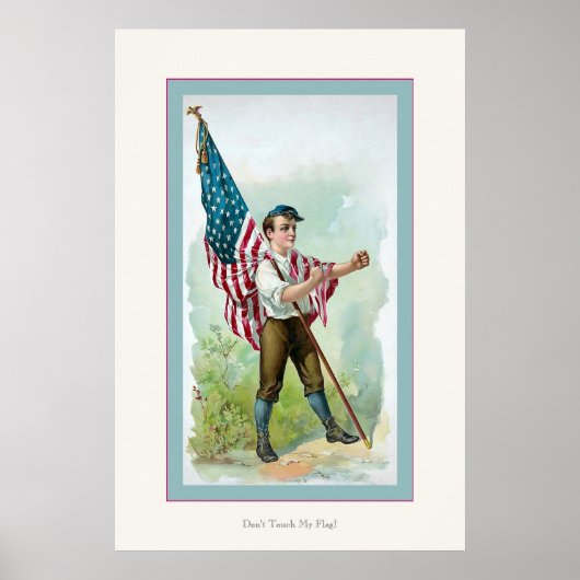 Poster Ne touchez pas à mon drapeau !~Guerre civile Vinta (Devant)