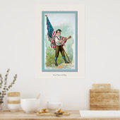 Poster Ne touchez pas à mon drapeau !~Guerre civile Vinta (Cuisine)