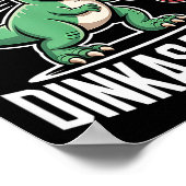 Poster Ne touchez pas au pickleball de dinkasaurus  (Coin)