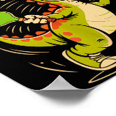 Poster Ne touchez pas au pickleball de dinkasaurus (Coin)