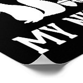 Poster Ne touchez pas mes nuts amusant écureuil plaisante (Coin)