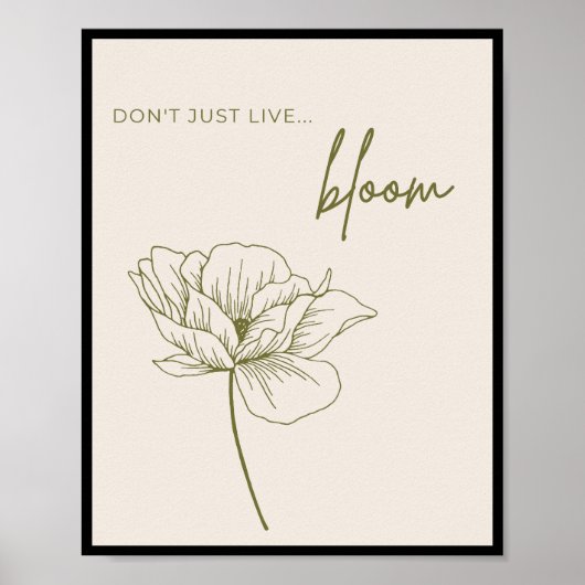 Poster Ne vivez pas, Bloom (Devant)