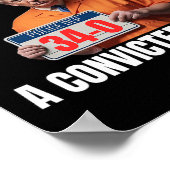 Poster Ne votera pas pour un Felon condamné (Coin)