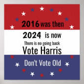 Poster Ne votez pas Old Vote Harris v3 (Devant)