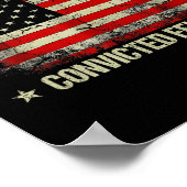 Poster Ne votez pas pour Felons Condamnés Anti-Trump 3 (Coin)