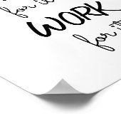 Poster Ne voulez pas que ça marche pour la motivation (Coin)