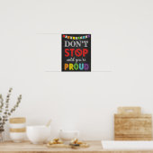 Poster Ne vous arrêtez pas tant que vous n'êtes pas fier  (Cuisine)