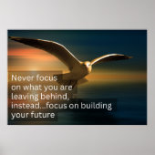 Poster Ne vous concentrez jamais sur ce que vous laissez (Devant)