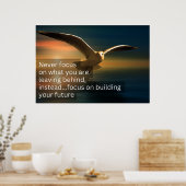 Poster Ne vous concentrez jamais sur ce que vous laissez (Cuisine)