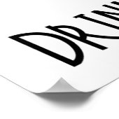 Poster Ne vous dépêchez pas de boire du café (Coin)