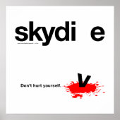 Poster Ne vous faites pas de mal Skydiver (Devant)