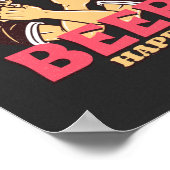 Poster Ne vous inquiétez pas Bière heureuse (Coin)