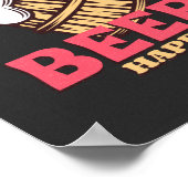 Poster Ne vous inquiétez pas Bière heureuse (Coin)