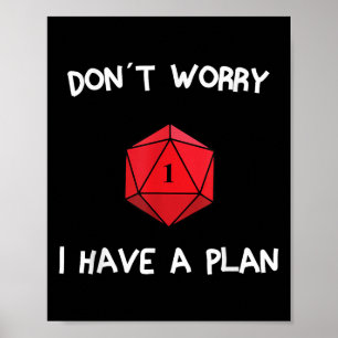 Poster Ne vous inquiétez pas j'ai un plan jeu de rôles Di