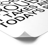 Poster Ne vous inquiétez pas Message positif (Coin)
