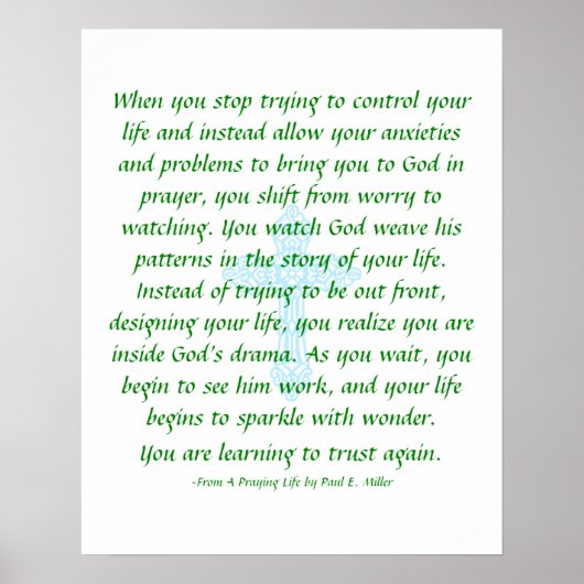 Poster Ne vous inquiétez pas - Priez et regardez (Devant)