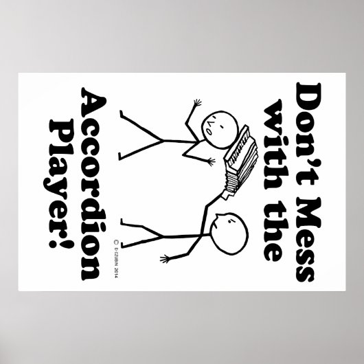 Poster Ne vous mêlez pas de l'Accordion Player (Devant)