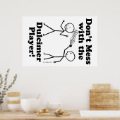 Poster Ne vous mêlez pas du Dulcimer Player (Cuisine)