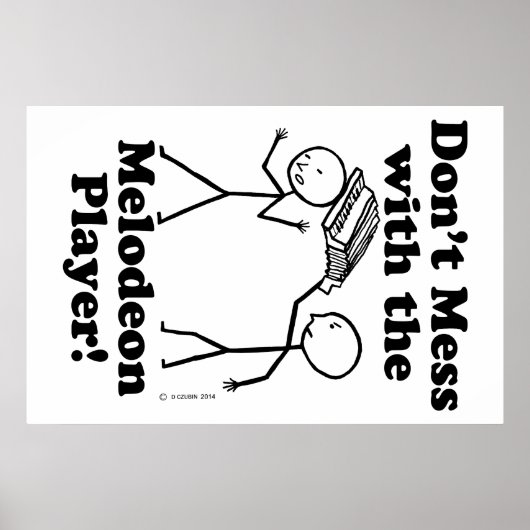 Poster Ne vous mêlez pas du Melodeon Player (Devant)