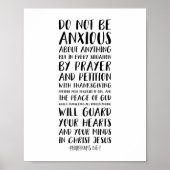 Poster Ne Vous Préoccupez De Rien, Philippiens 4:6 (Devant)