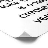 Poster Ne vous trouvez pas ; créez-vous (Coin)