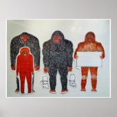 Poster Neanderthal & 3 amis, (Devant)