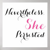 Poster Néanmoins, Elle A Persisté (Devant)