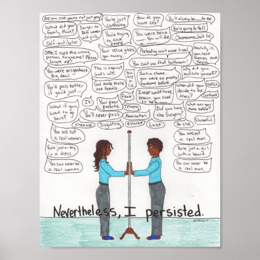 Poster Néanmoins, J'Ai Persisté (Devant)