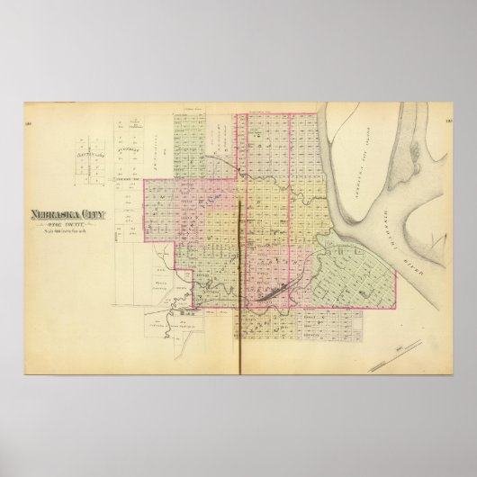 Poster Nebraska City, Nebraska (Devant)