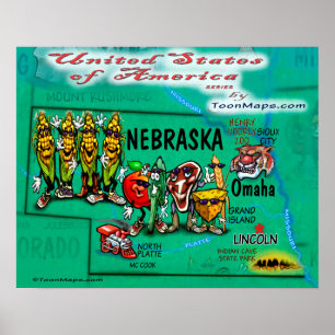 Poster Nebraska USA