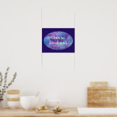 Poster Nebula "Choose Kindness" (Cuisine)