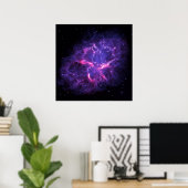 Poster Nebula de crabe pourpre SpaceHD (Bureau à domicile)