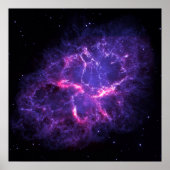 Poster Nebula de crabe pourpre SpaceHD (Devant)