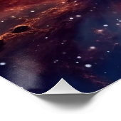 Poster Nebula et galaxies dans l'espace (Coin)
