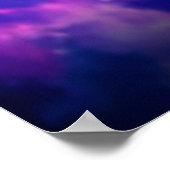 Poster Nebula Galaxy en floraison violette (Coin)