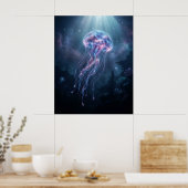 Poster Nebula Jellyfish Cosmic Ocean (Cuisine)