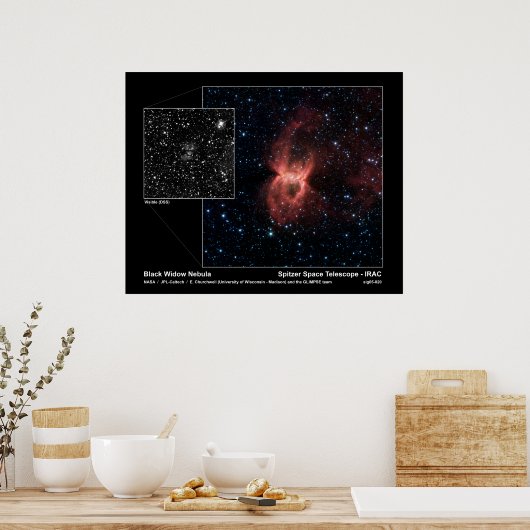 Poster Nebula noire - Spitzer Space Telescope (Cuisine)