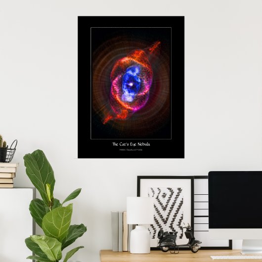 Poster Nebula oculaire des chats - géant rouge en expansi (Bureau à domicile)