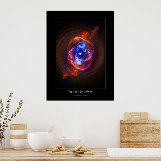 Poster Nebula oculaire des chats - géant rouge en expansi (Cuisine)