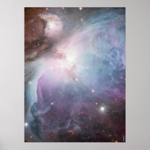 Poster Nebula Orion Astronomy blue brown beige sky stars