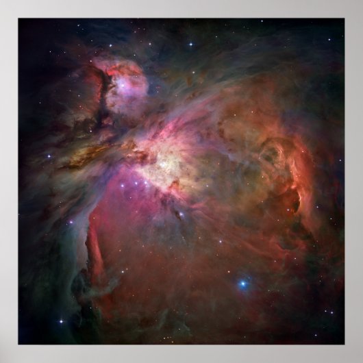 Poster Nebula Orion - rose (Devant)