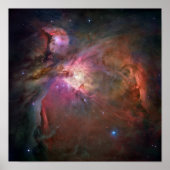 Poster Nebula Orion - rose (Devant)