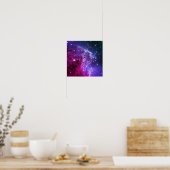Poster Nebula tête de singe violet Hipster (Cuisine)