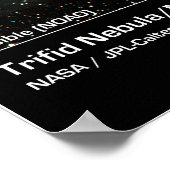 Poster Nebula Trifid (Messier 20) - Télescope Spitzer (Coin)
